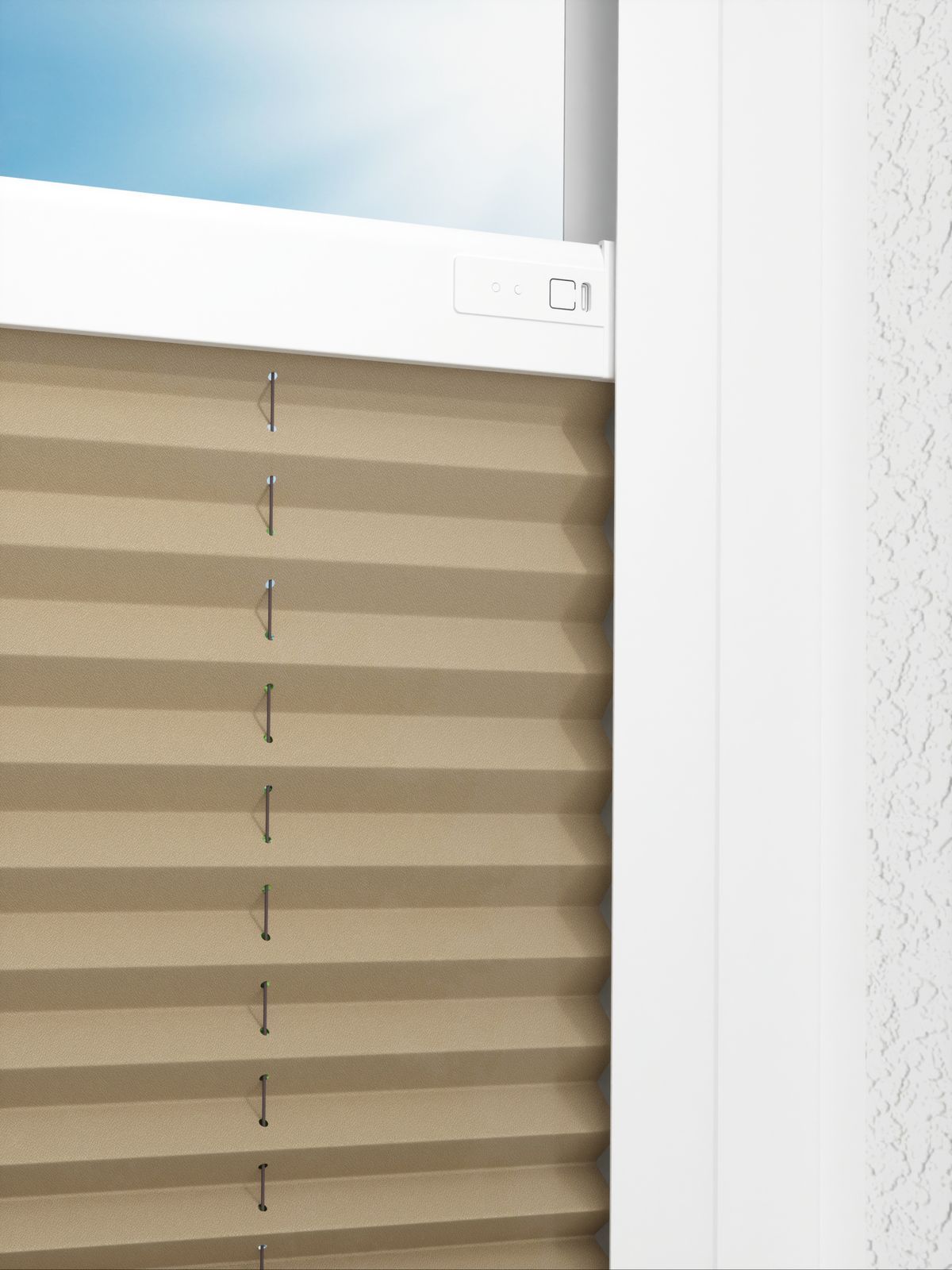Detailansicht LYSEL HOME Plissee 234A Elva Krepp