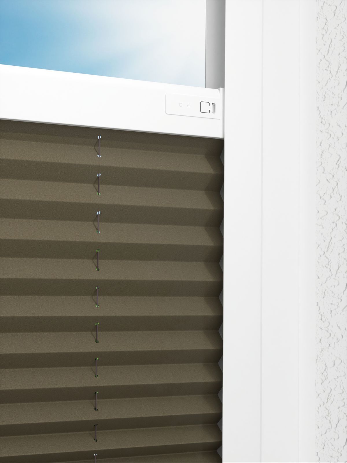 Detailansicht LYSEL HOME Plissee 236A Elva Krepp