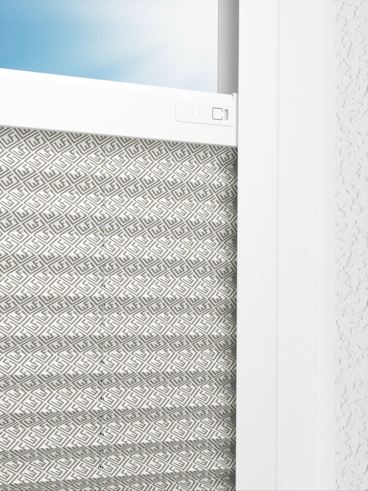 Detailansicht LYSEL HOME Plissee 210A Elva Krepp