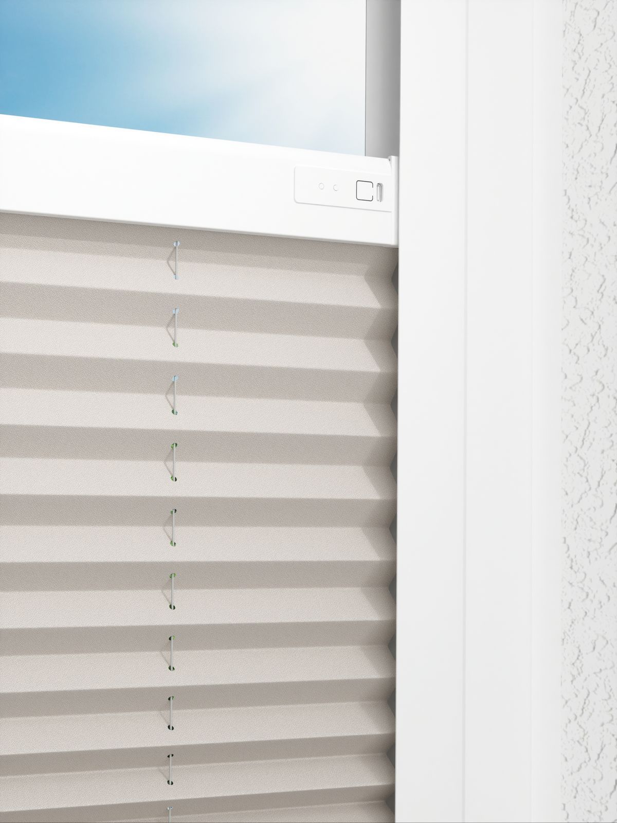 Detailansicht LYSEL HOME Plissee 128B Elva Krepp
