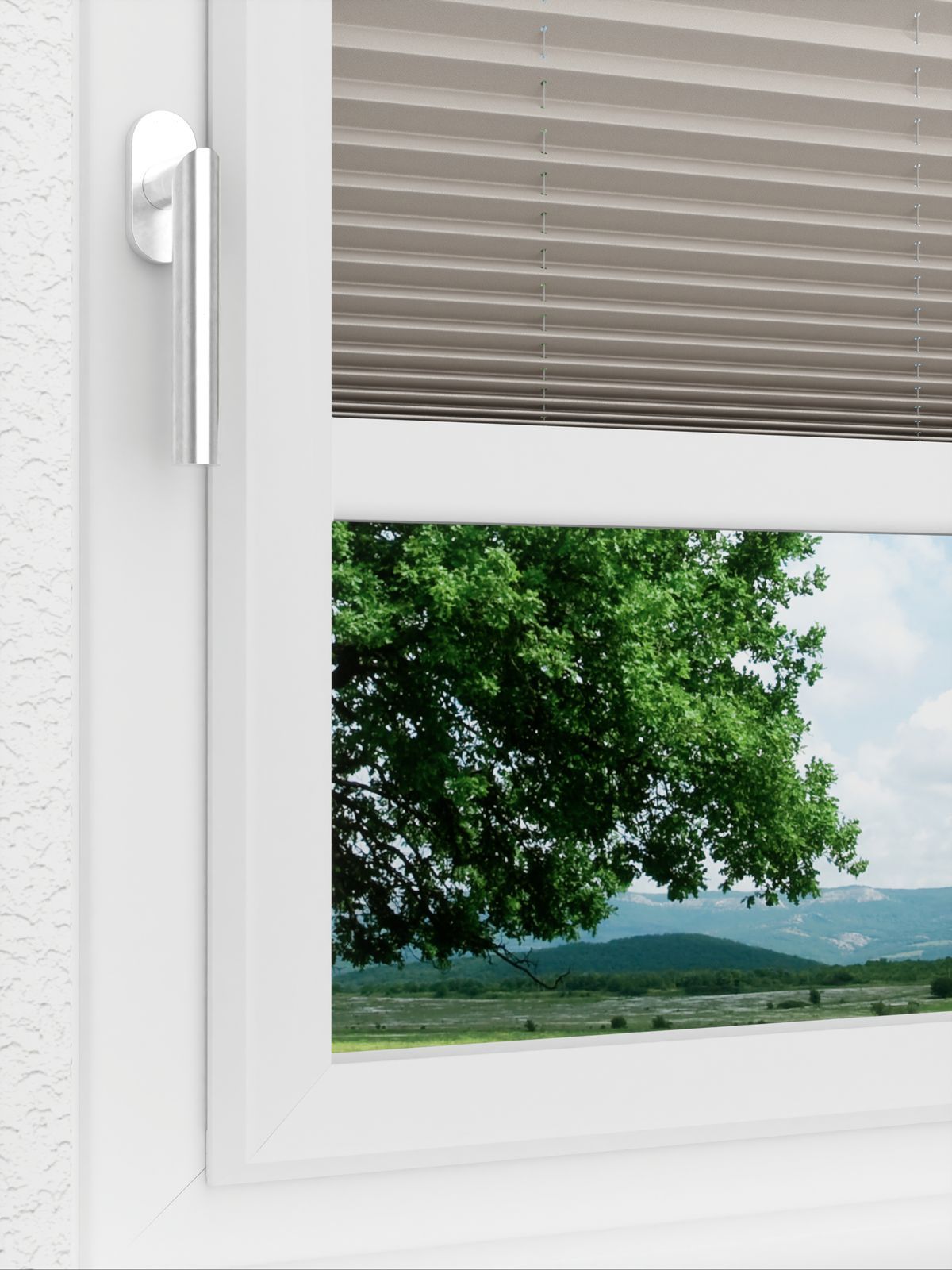 Detailansicht LYSEL HOME Plissee 128B Elva Krepp
