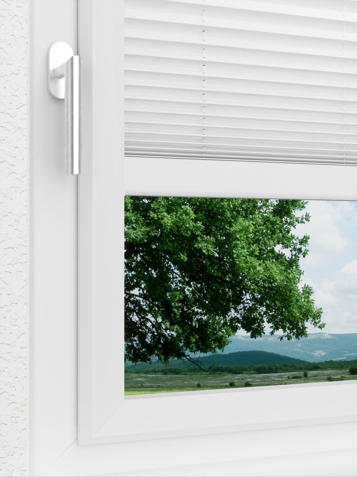 Detailansicht LYSEL HOME Plissee 205B Elva Krepp