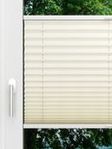 LYSEL HOME Plissee 101A Elva Krepp Pearl Fensteransicht