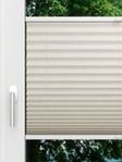 LYSEL HOME Plissee 141A Bari Crush Pearl Fensteransicht