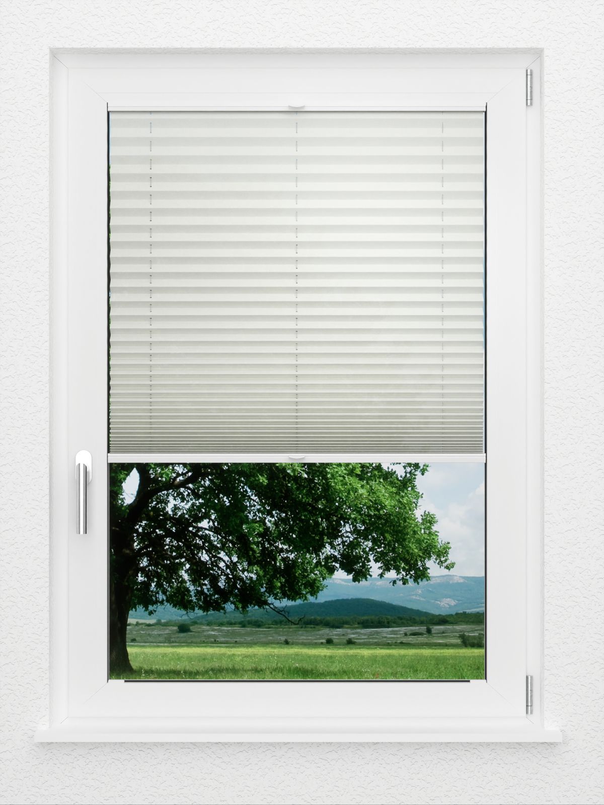 Detailansicht LYSEL HOME Plissee 206A Elva Krepp