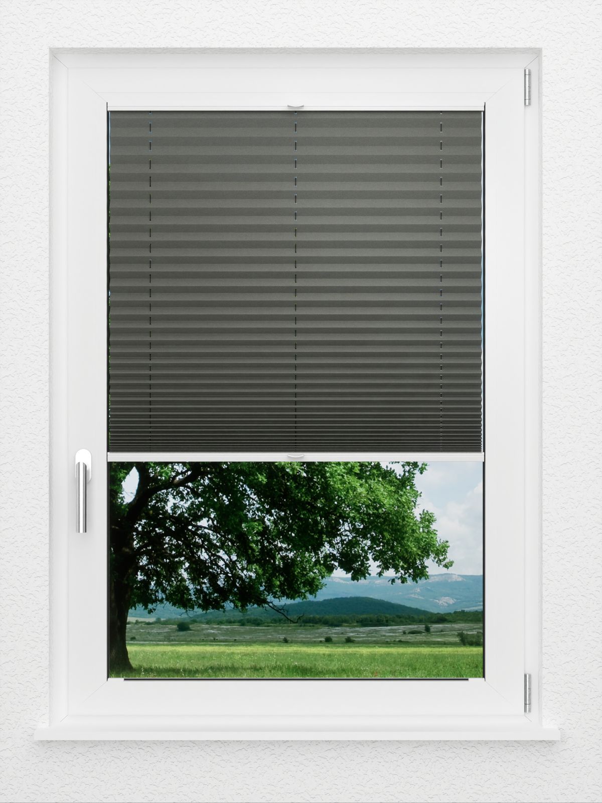 Detailansicht LYSEL HOME Plissee 208A Elva Krepp