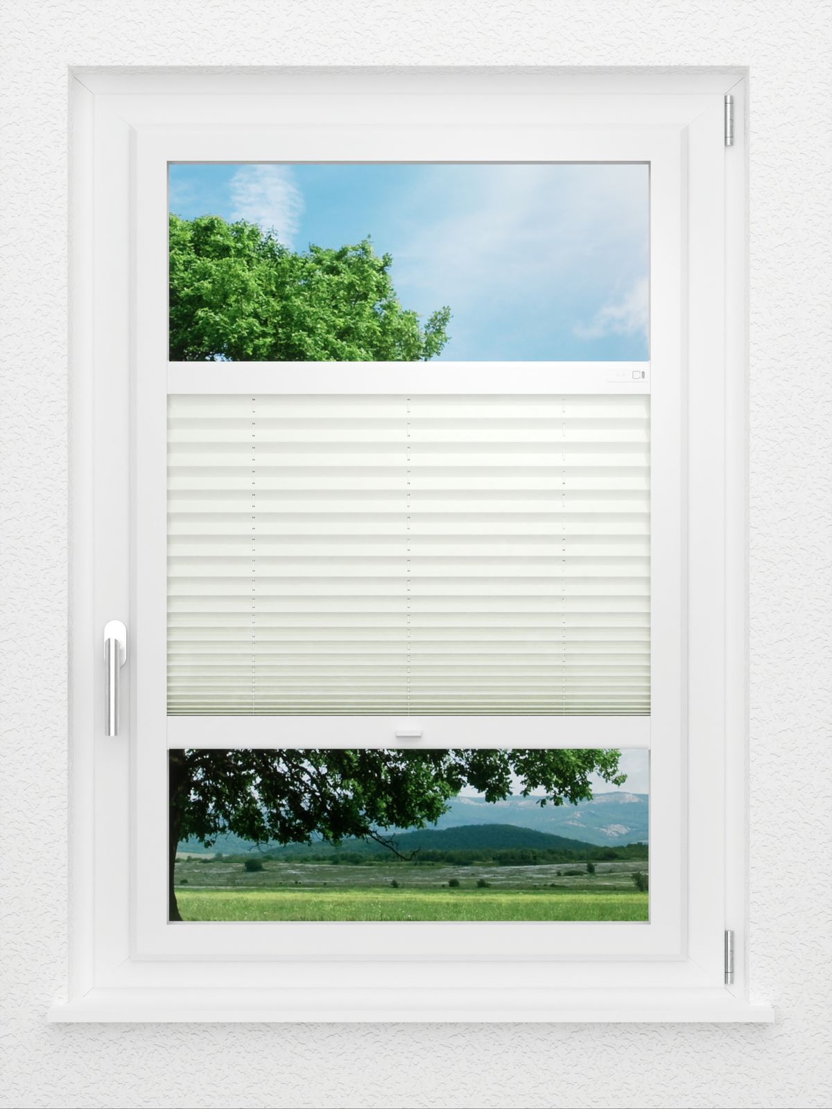 Detailansicht LYSEL HOME Plissee 132A Elva Krepp