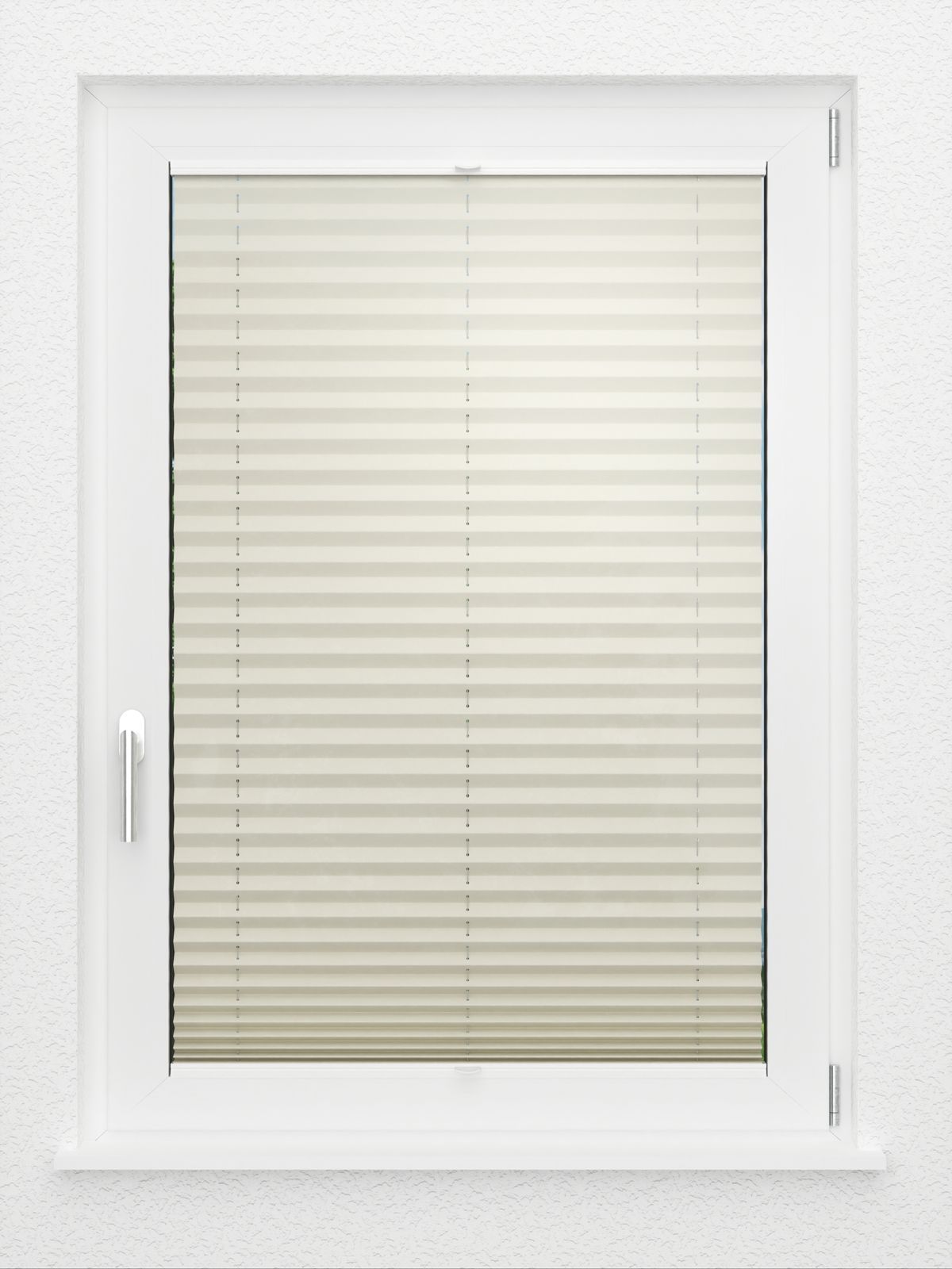 Detailansicht LYSEL HOME Plissee 125A Elva Krepp