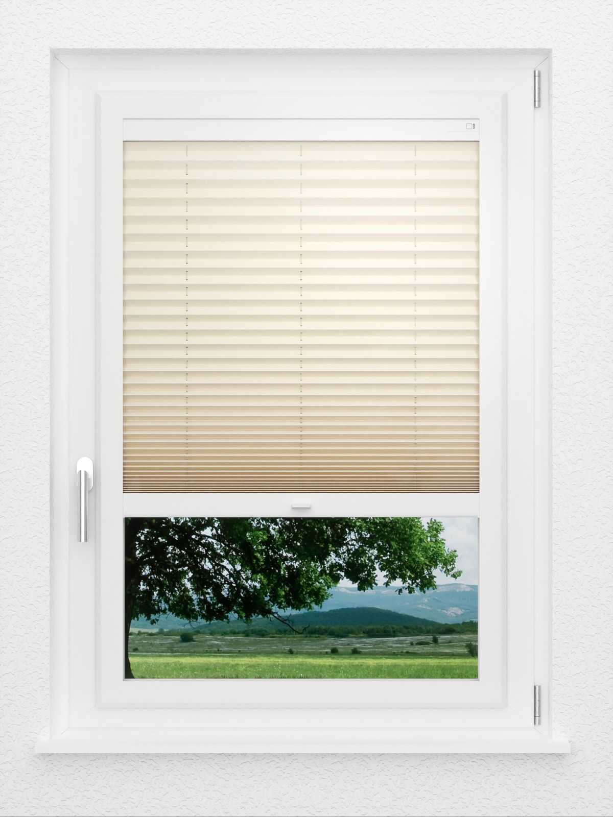 Detailansicht LYSEL HOME Plissee 133A Elva Krepp