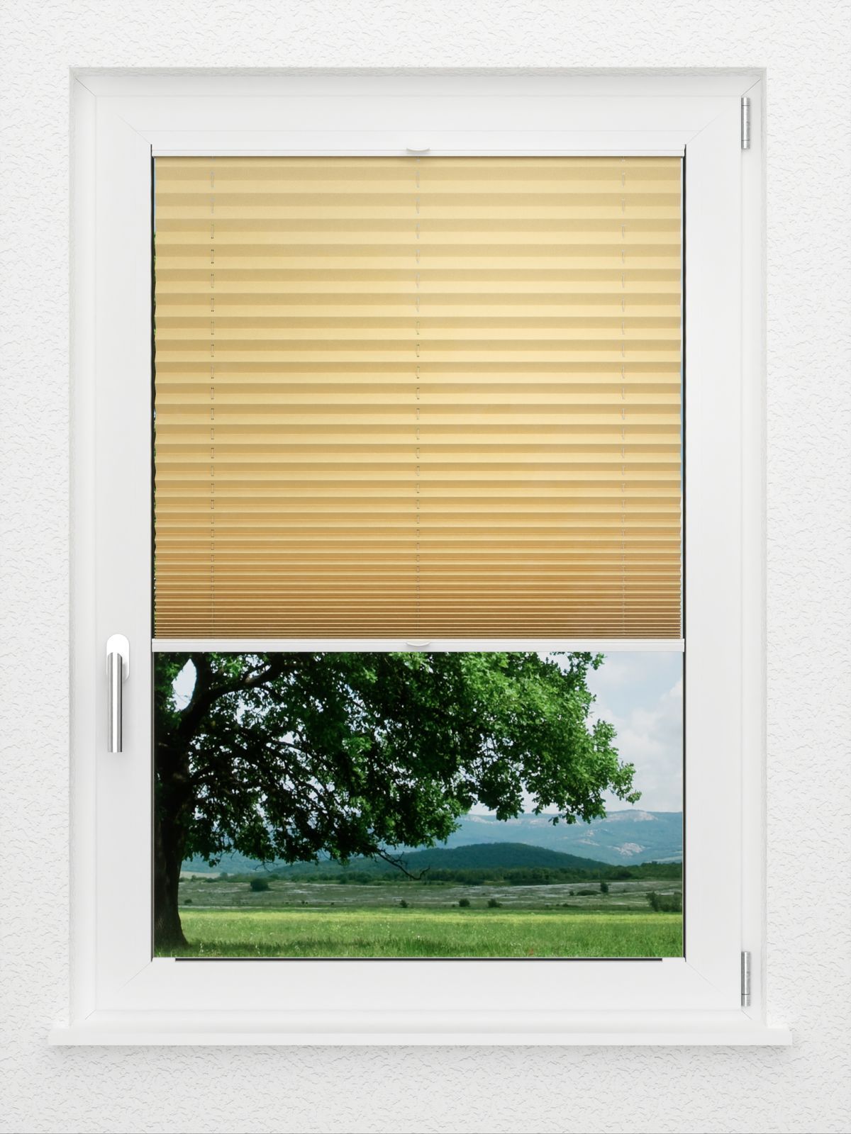 Detailansicht LYSEL HOME Plissee 225A Elva Krepp
