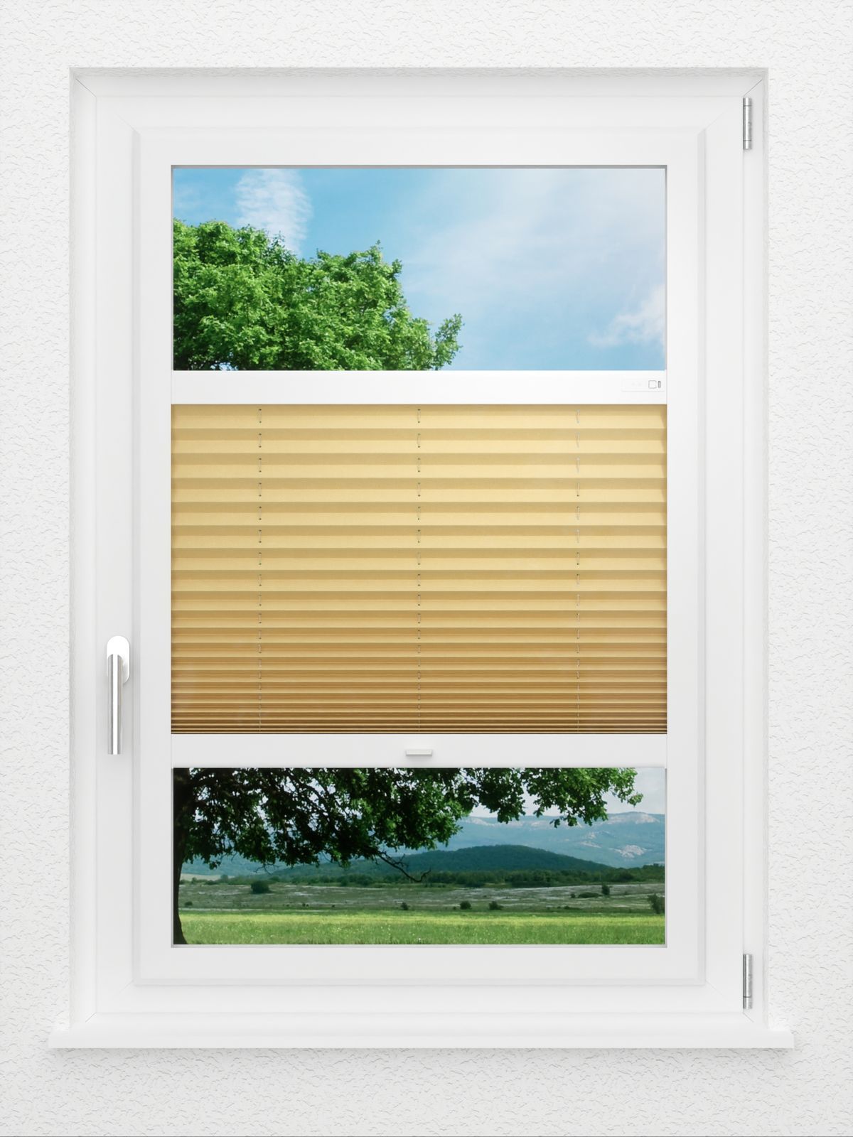 Detailansicht LYSEL HOME Plissee 225A Elva Krepp