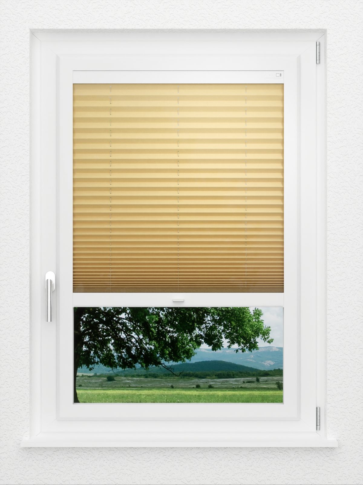 Detailansicht LYSEL HOME Plissee 225A Elva Krepp