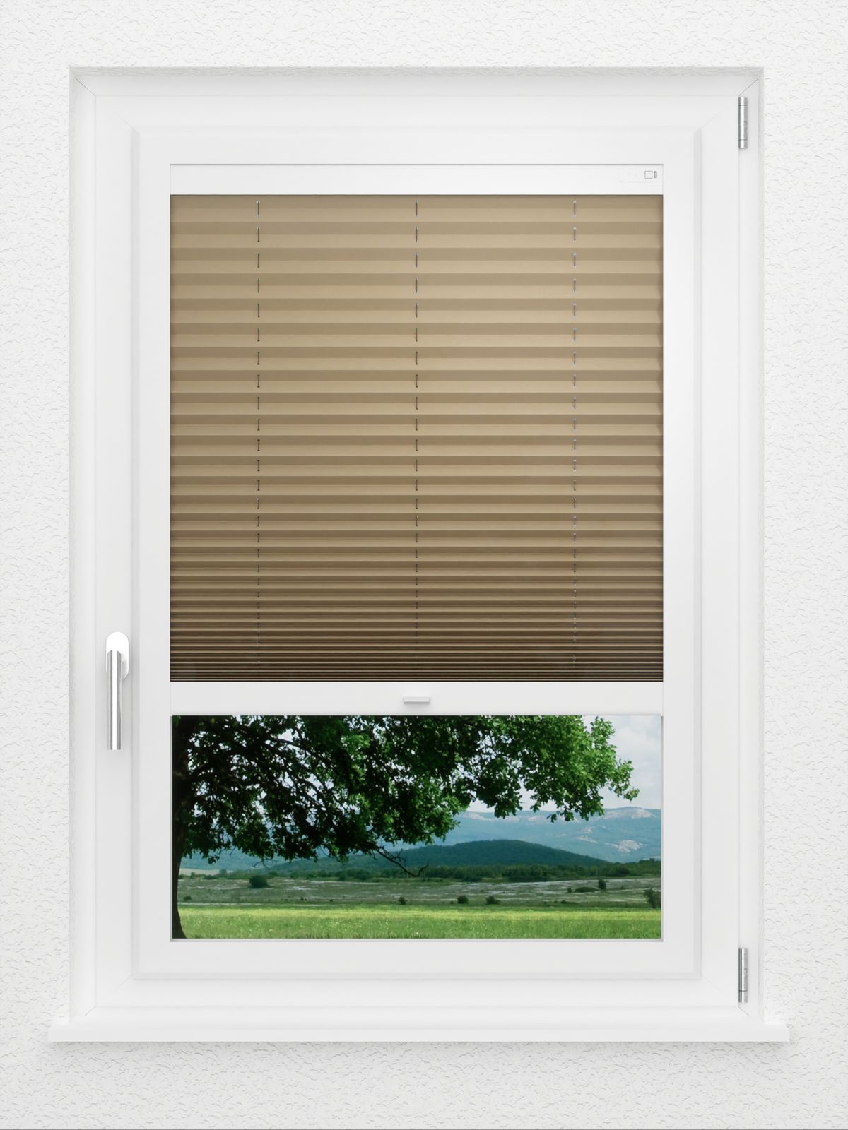 Detailansicht LYSEL HOME Plissee 234A Elva Krepp