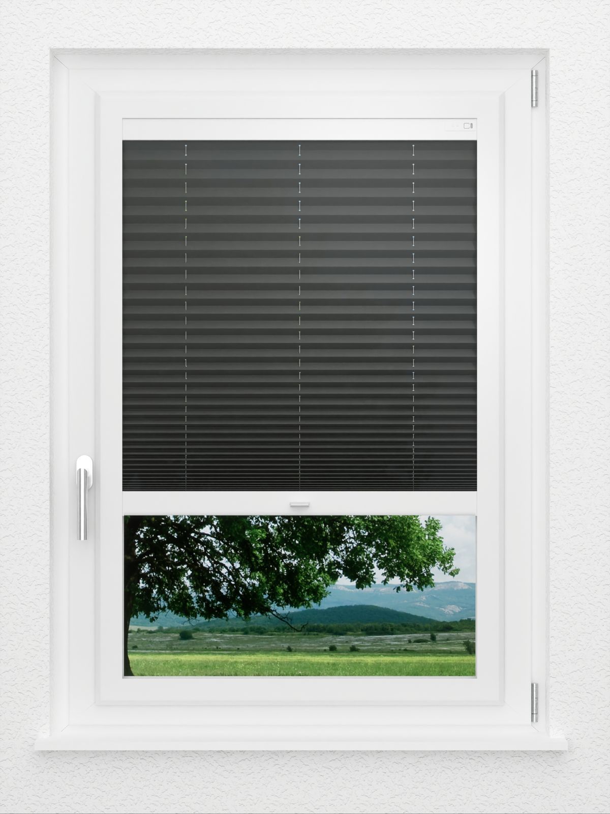 Detailansicht LYSEL HOME Plissee 137A Elva Krepp