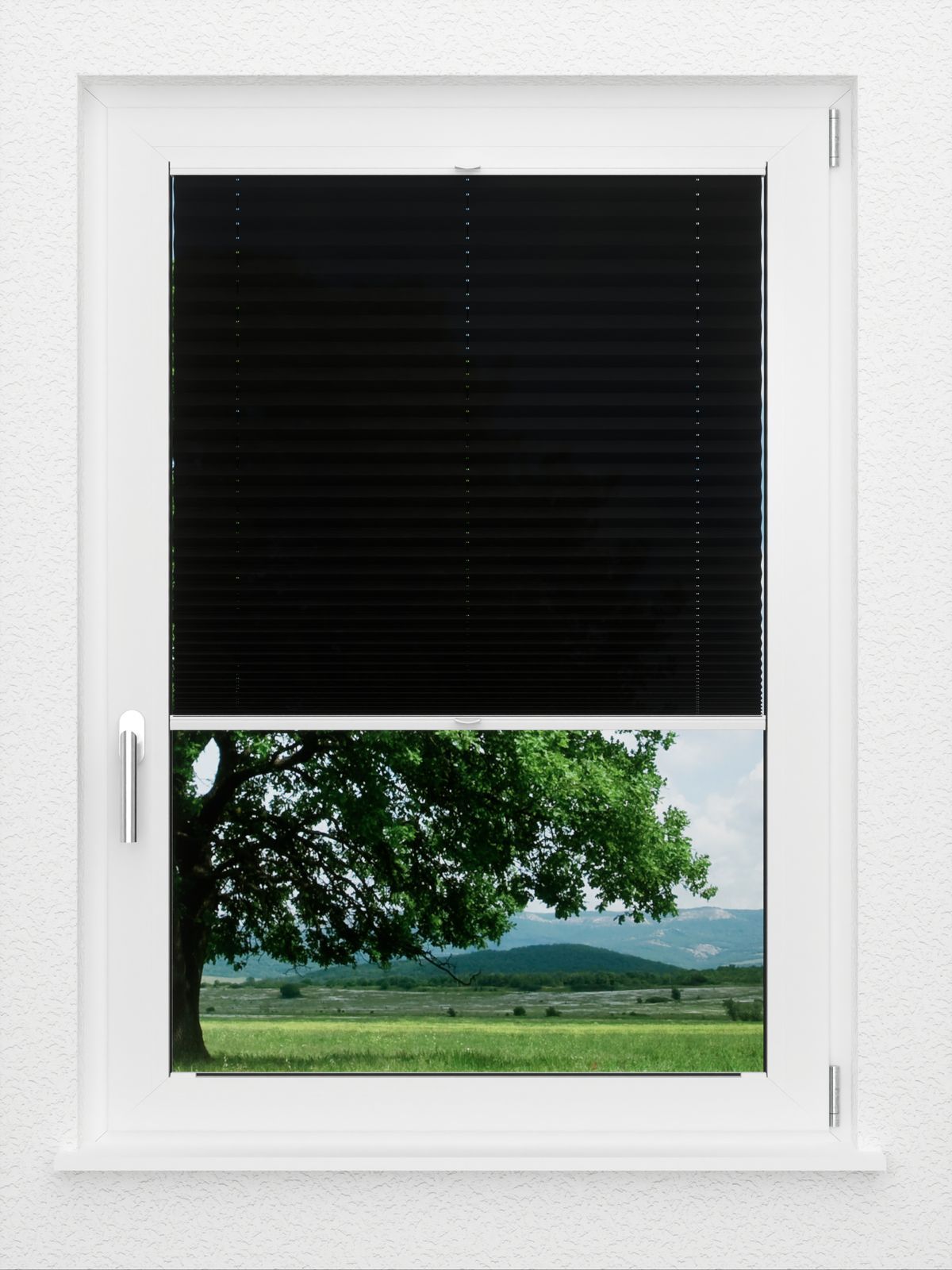 Detailansicht LYSEL HOME Plissee 138A Elva Krepp