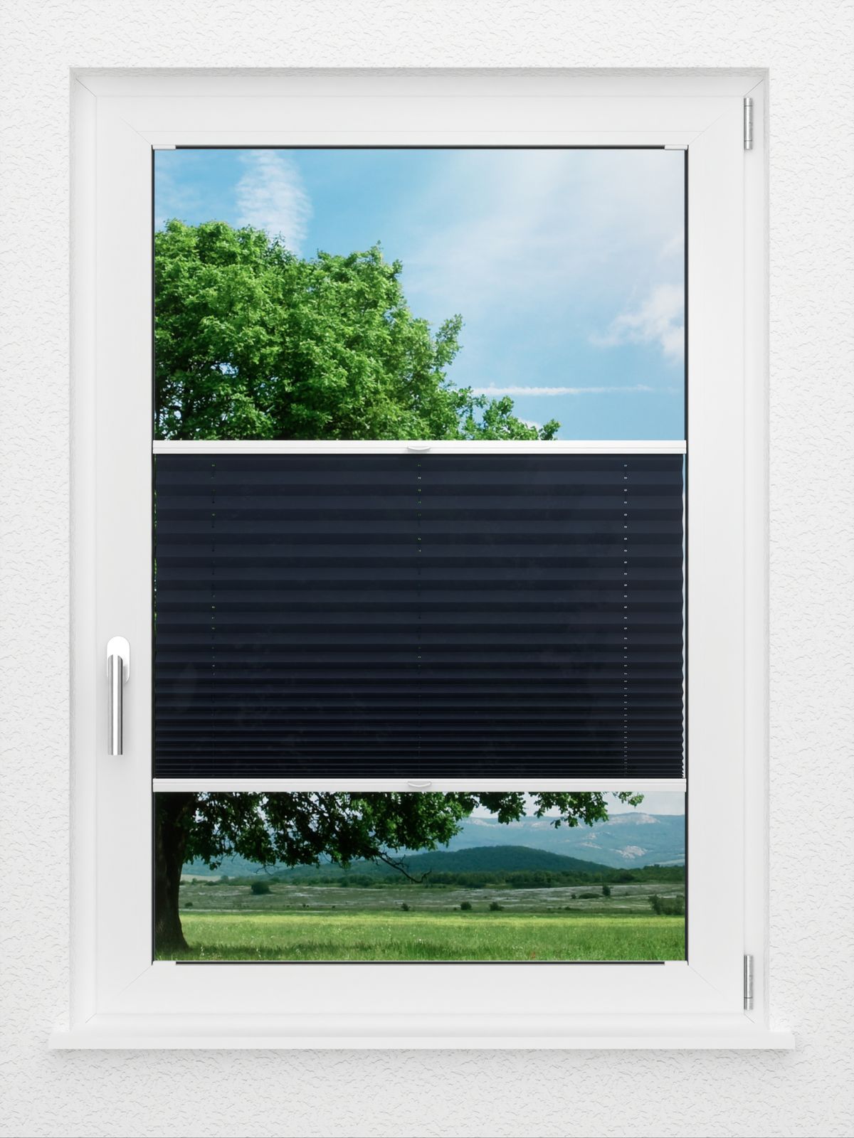 Detailansicht LYSEL HOME Plissee 237A Elva Krepp