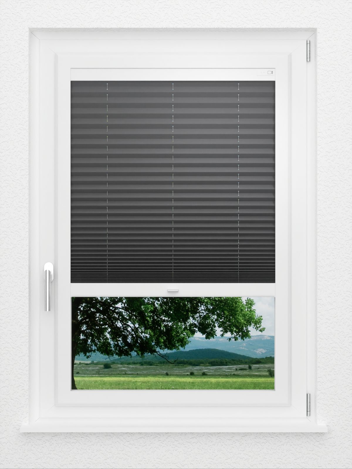 Detailansicht LYSEL HOME Plissee 233A Elva Krepp
