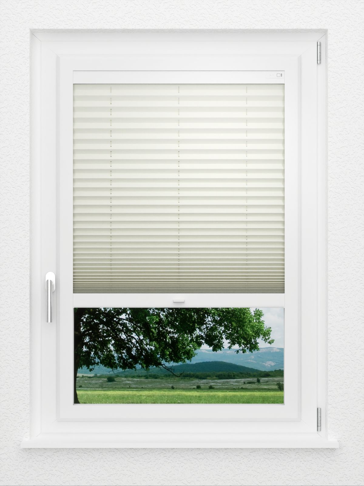 Detailansicht LYSEL HOME Plissee 219A Elva Krepp BO