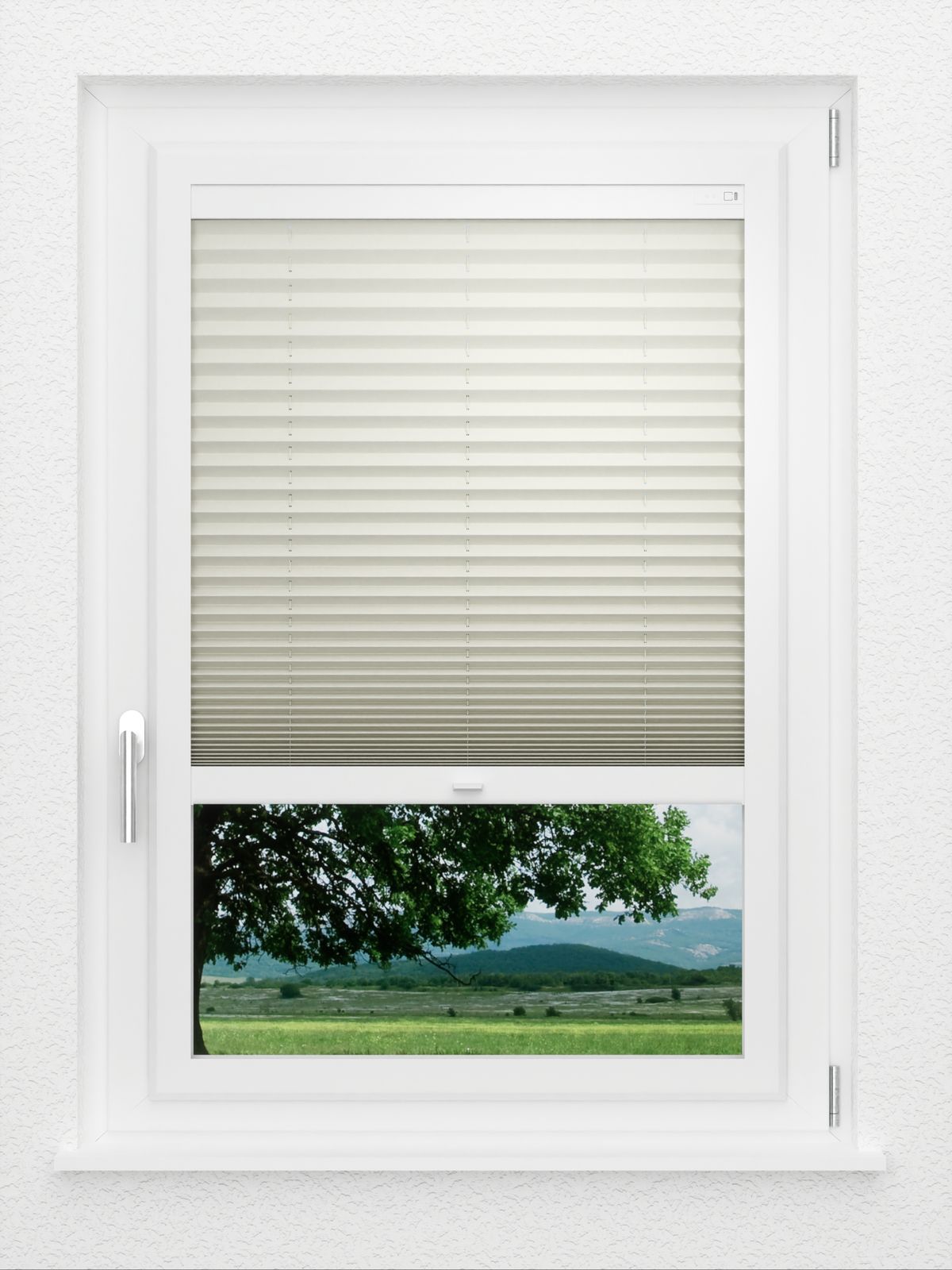 Detailansicht LYSEL HOME Plissee 228A Elva Krepp BO