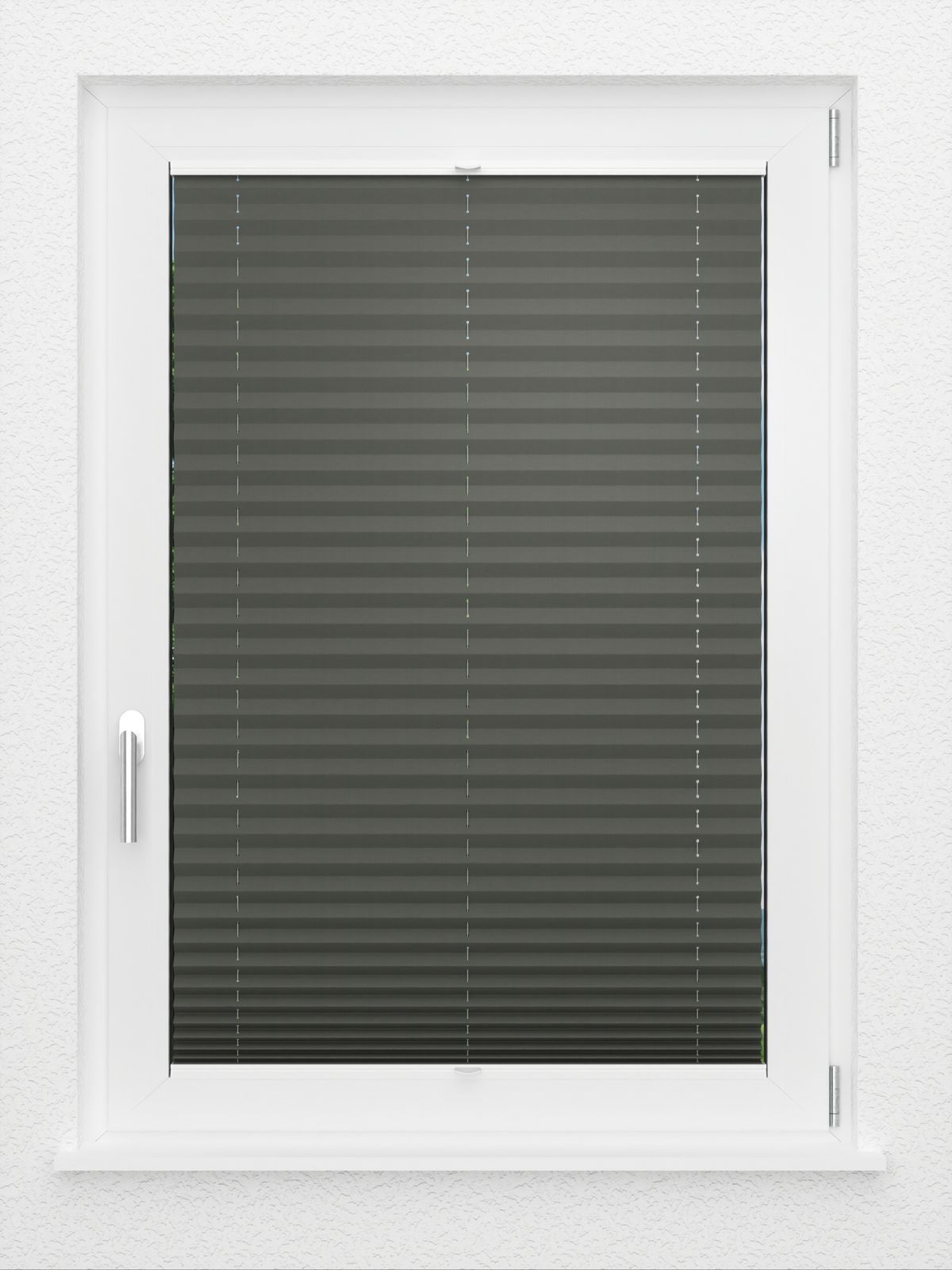 Detailansicht LYSEL HOME Plissee 211A Elva Krepp Pearl