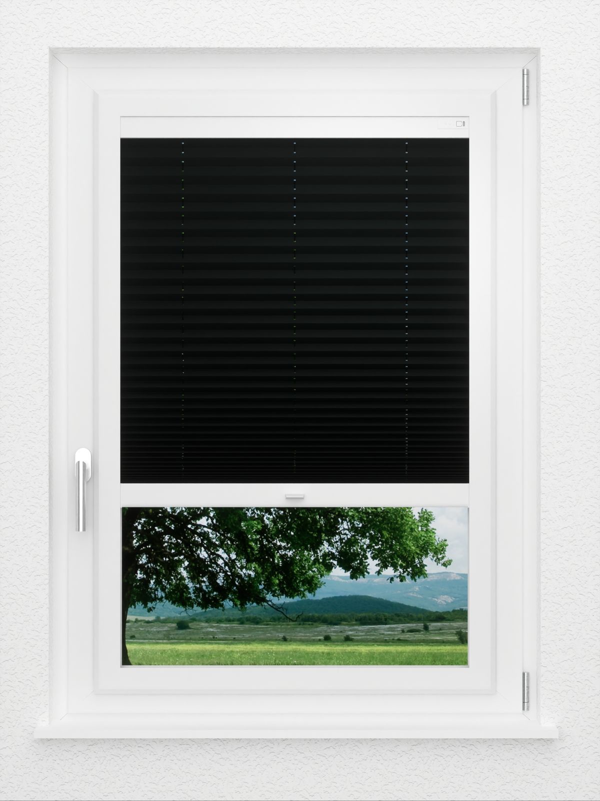 Detailansicht LYSEL HOME Plissee 240A Elva Krepp Pearl