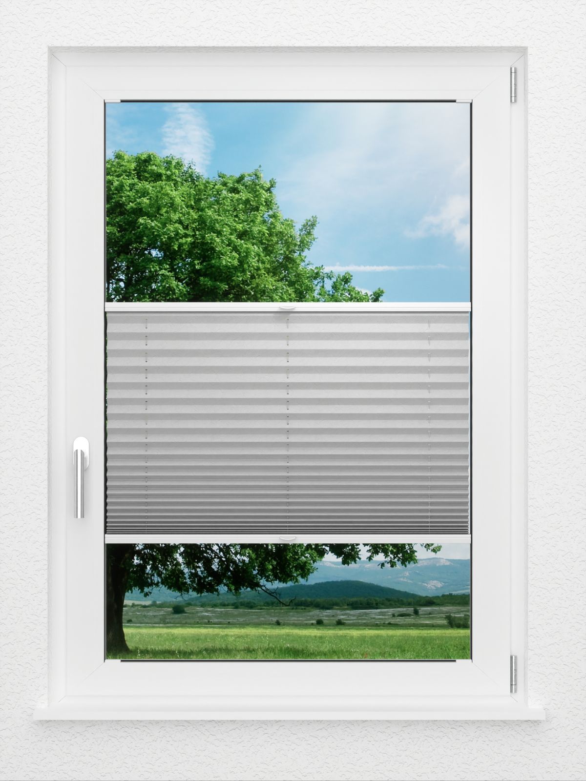 Detailansicht LYSEL HOME Plissee 239A Bari Crush Pearl