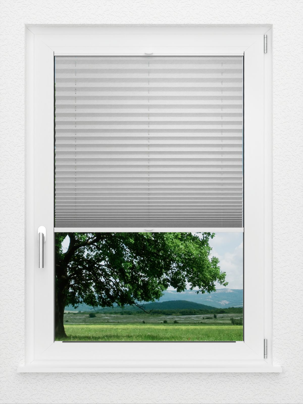 Detailansicht LYSEL HOME Plissee 239A Bari Crush Pearl