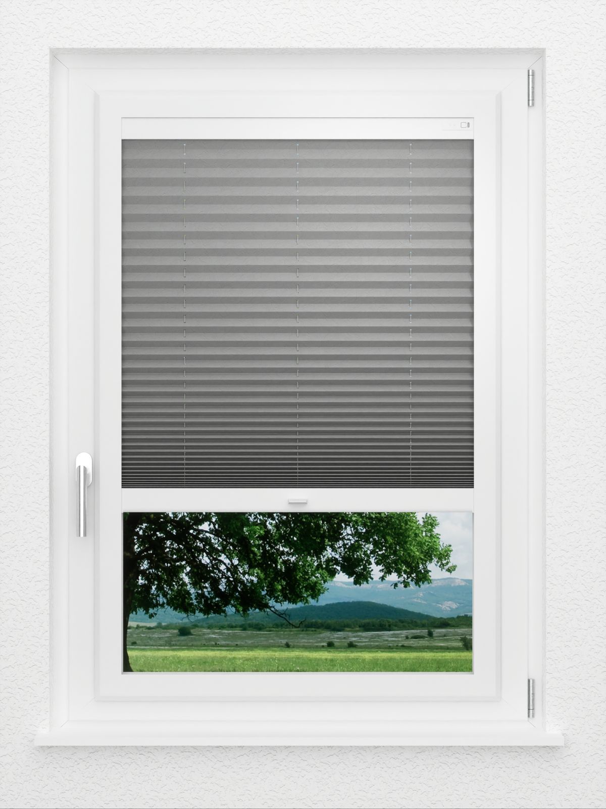 Detailansicht LYSEL HOME Plissee 136A Bari Crush Pearl