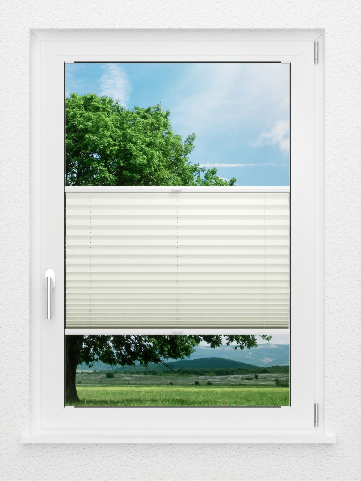 Detailansicht LYSEL HOME Plissee 241A Bari Crush Pearl
