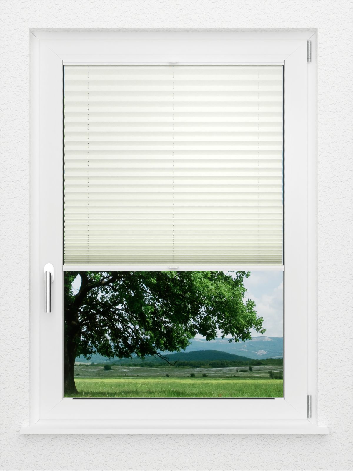 Detailansicht LYSEL HOME Plissee 241A Bari Crush Pearl