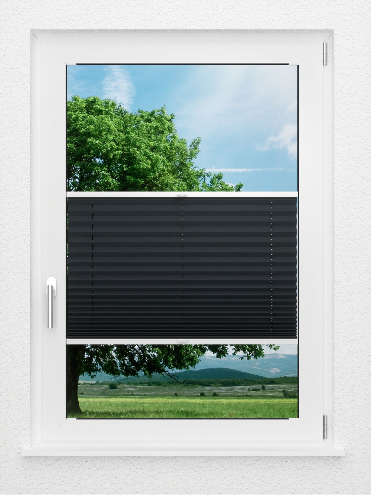 Detailansicht LYSEL HOME Plissee 123A Jonte Pearl