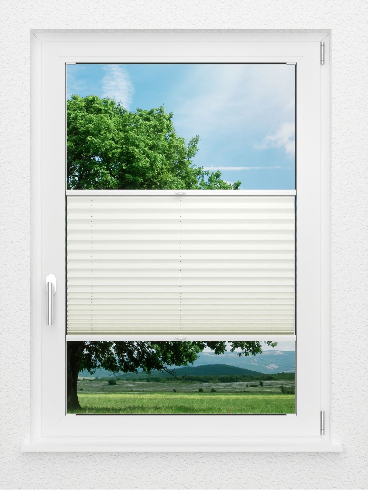 Detailansicht LYSEL HOME Plissee 307A Milla Krepp