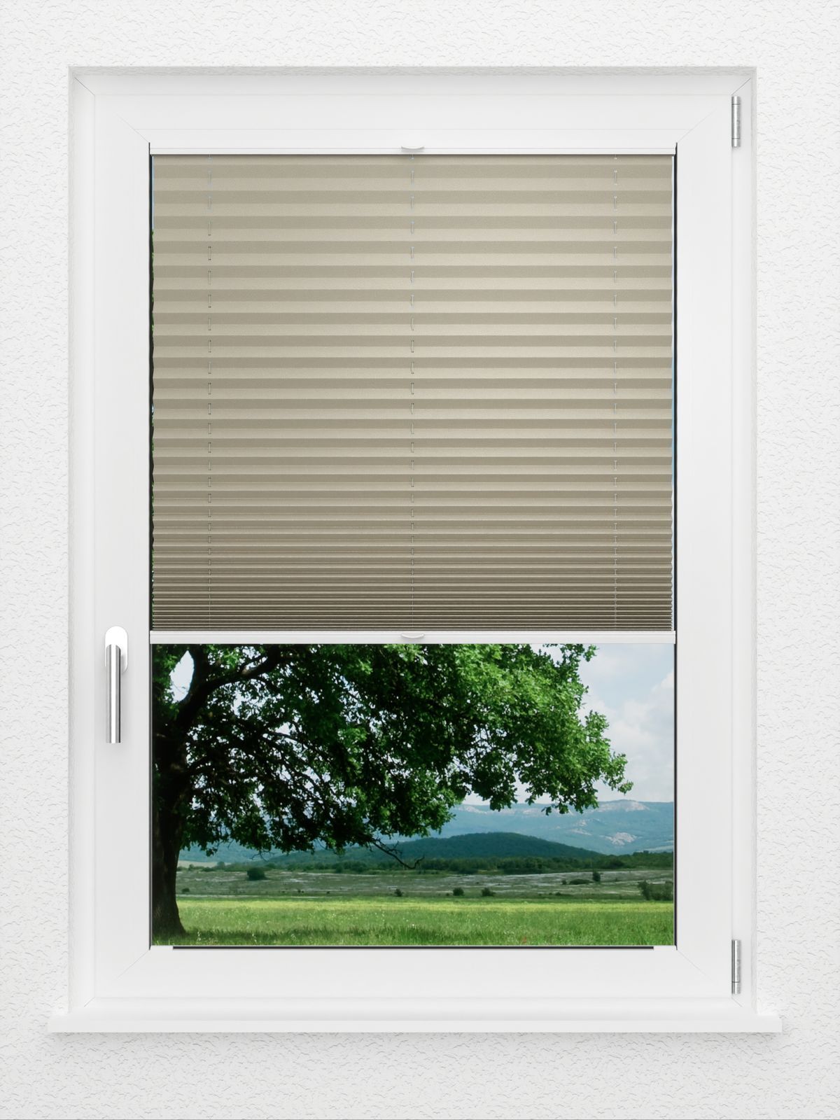 Detailansicht LYSEL HOME Plissee 308A Milla Krepp