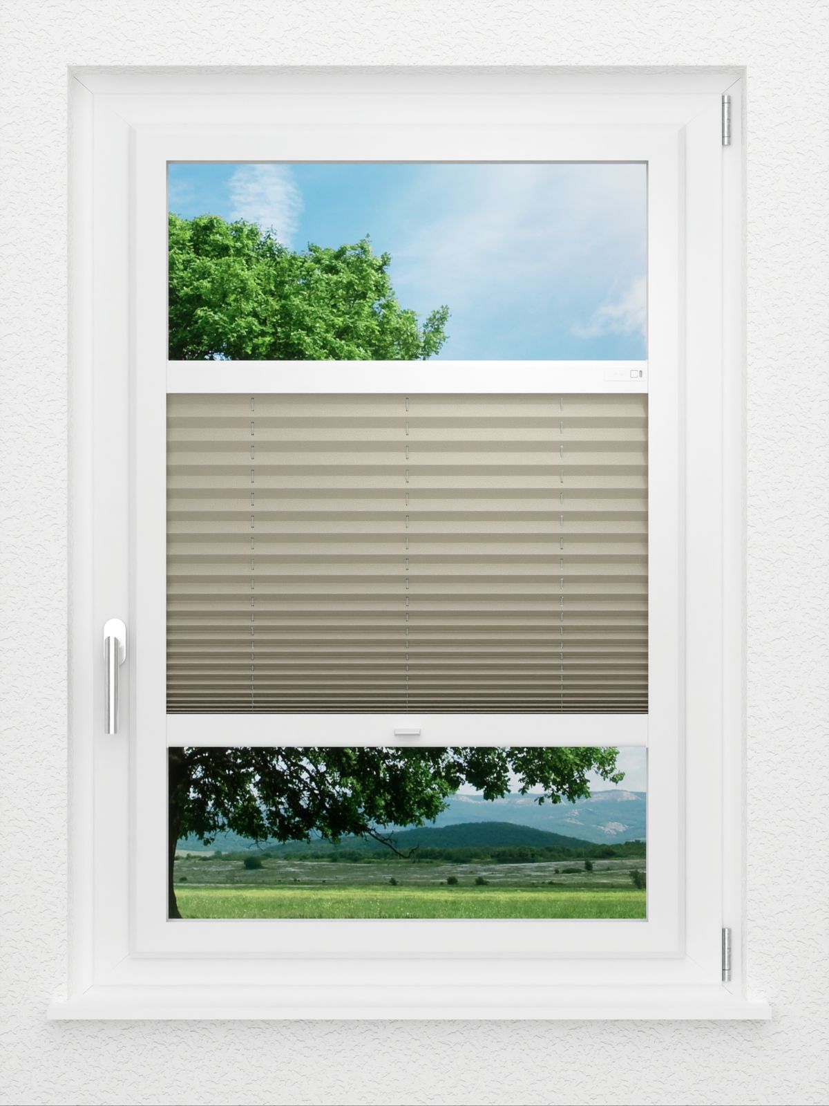 Detailansicht LYSEL HOME Plissee 308A Milla Krepp