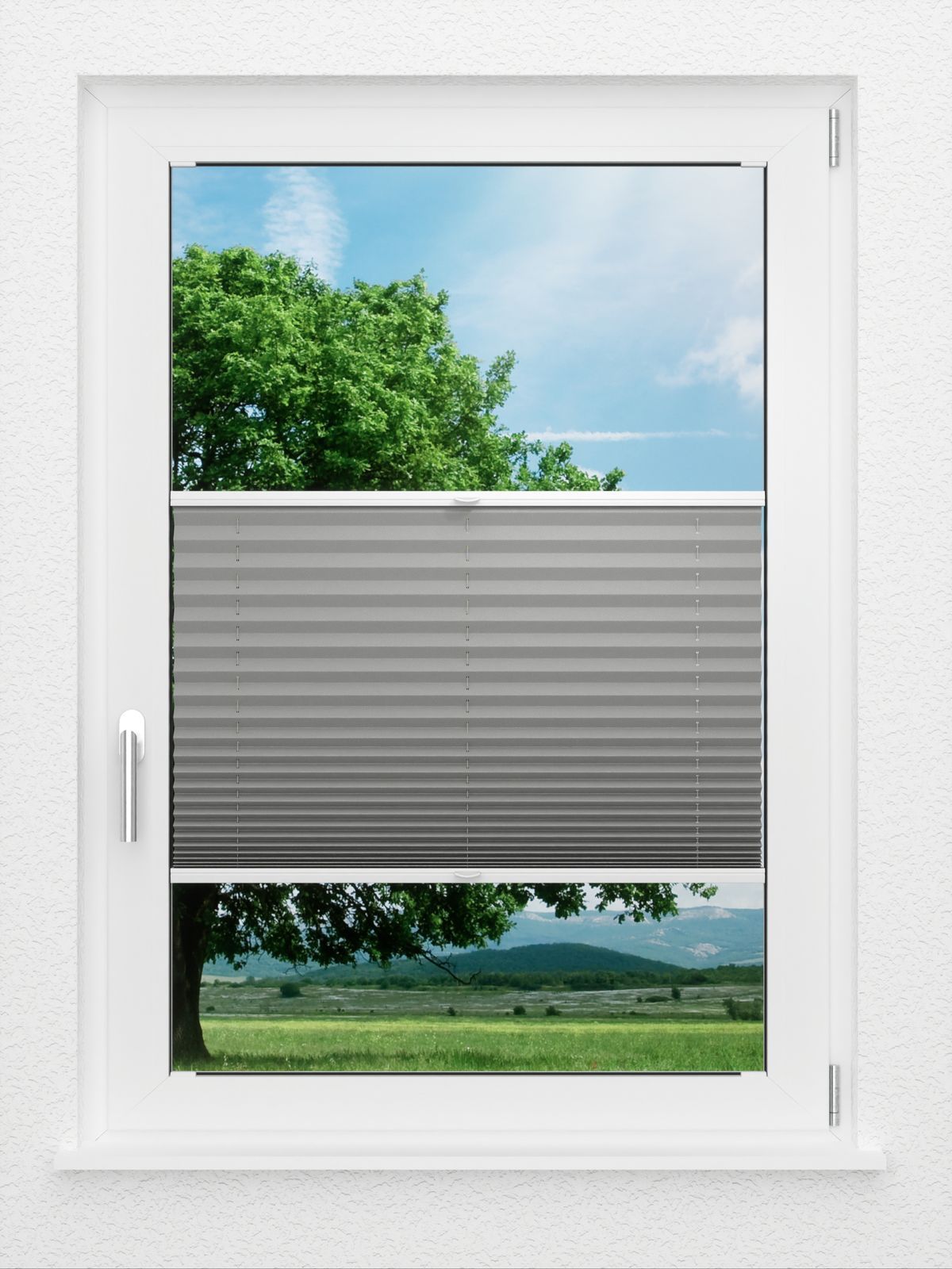 Detailansicht LYSEL HOME Plissee 309A Milla Krepp