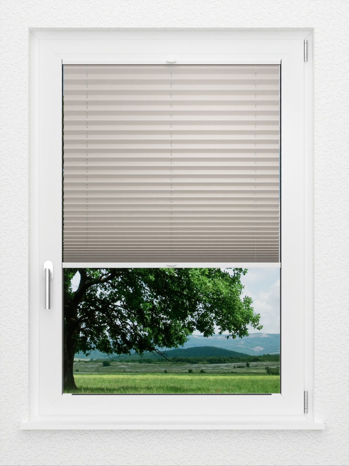 Detailansicht LYSEL HOME Plissee 128B Elva Krepp