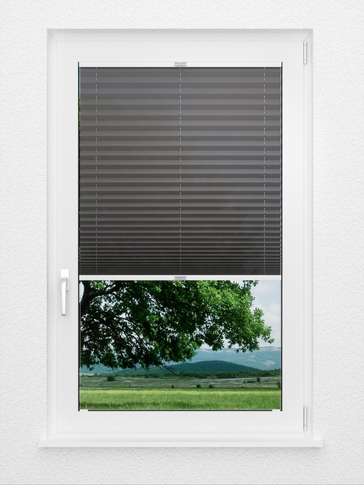 Detailansicht Plissee Krepp B1 132vs
