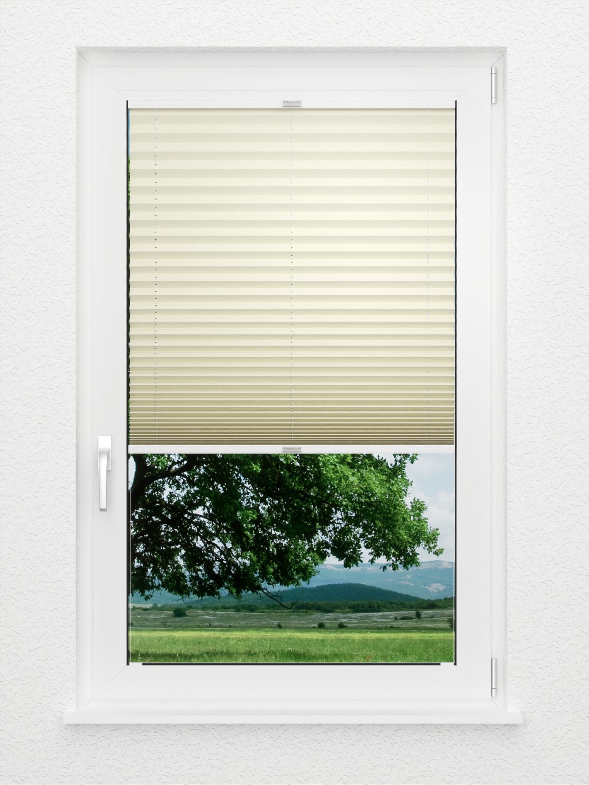 Detailansicht Plissee Krepp Reflex B1 293vs