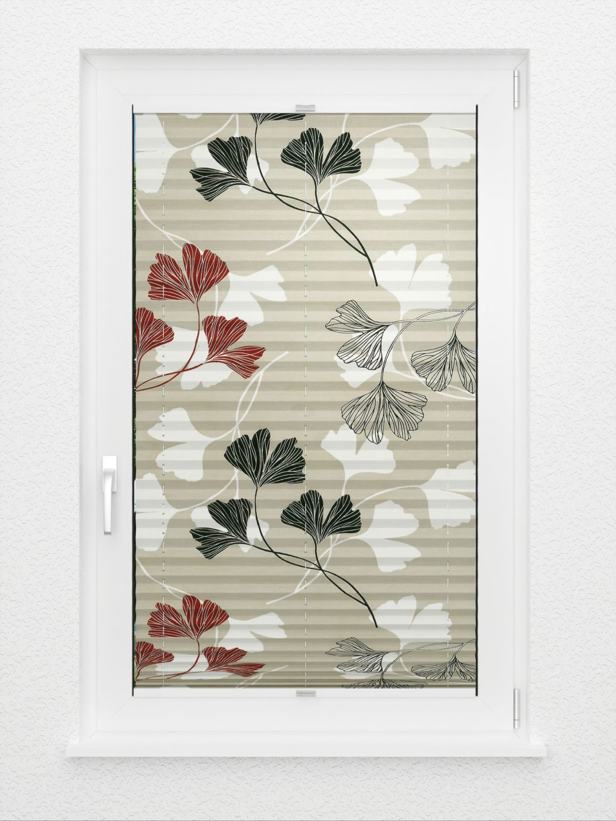 Detailansicht Plissee Ginkgo Tree 1221vs