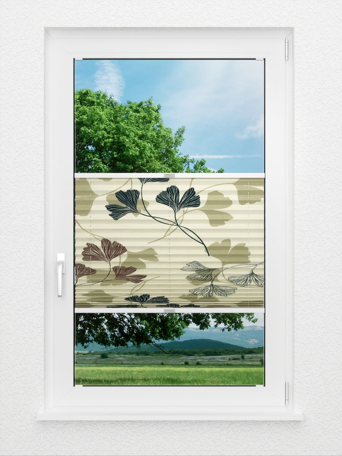 Detailansicht Plissee Ginkgo Tree 1220vs