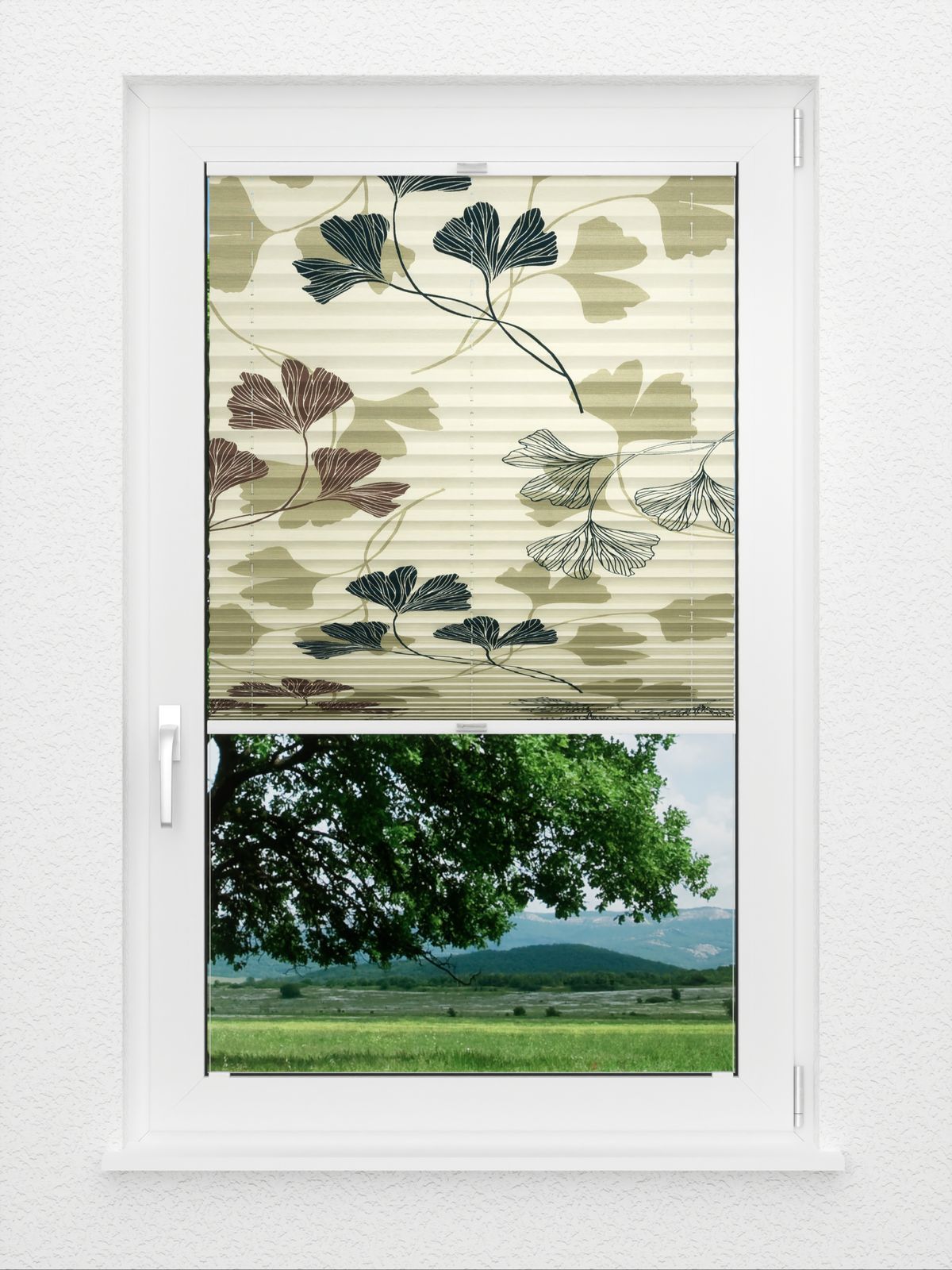Detailansicht Plissee Ginkgo Tree 1220vs
