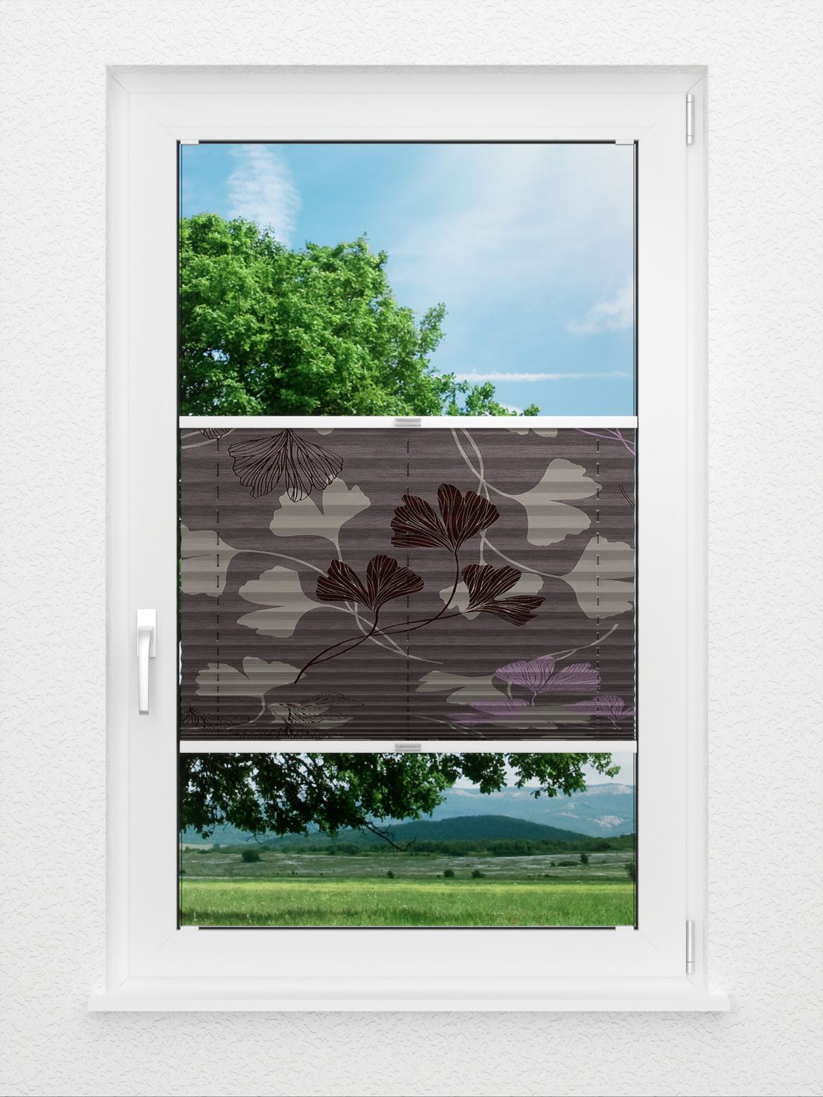 Detailansicht Plissee Ginkgo Tree 1218vs