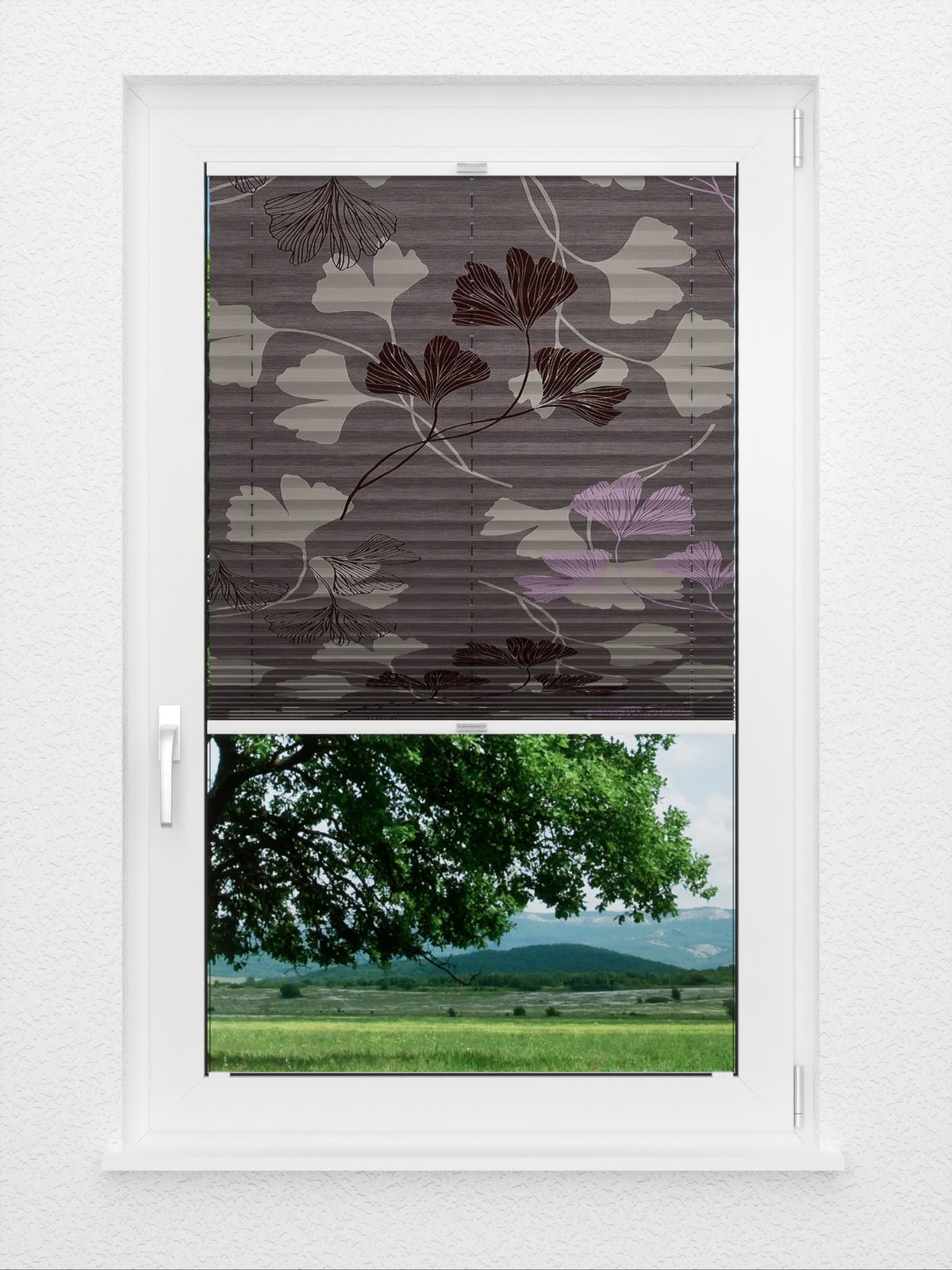 Detailansicht Plissee Ginkgo Tree 1218vs