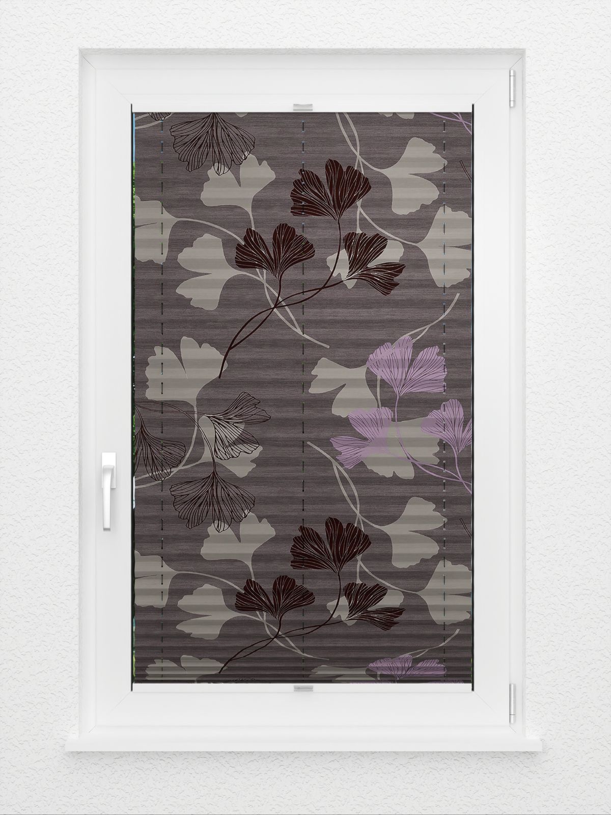 Detailansicht Plissee Ginkgo Tree 1218vs