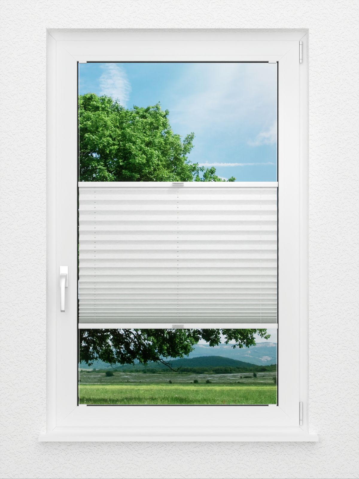 Detailansicht Plissee Crush Reflex 185vs