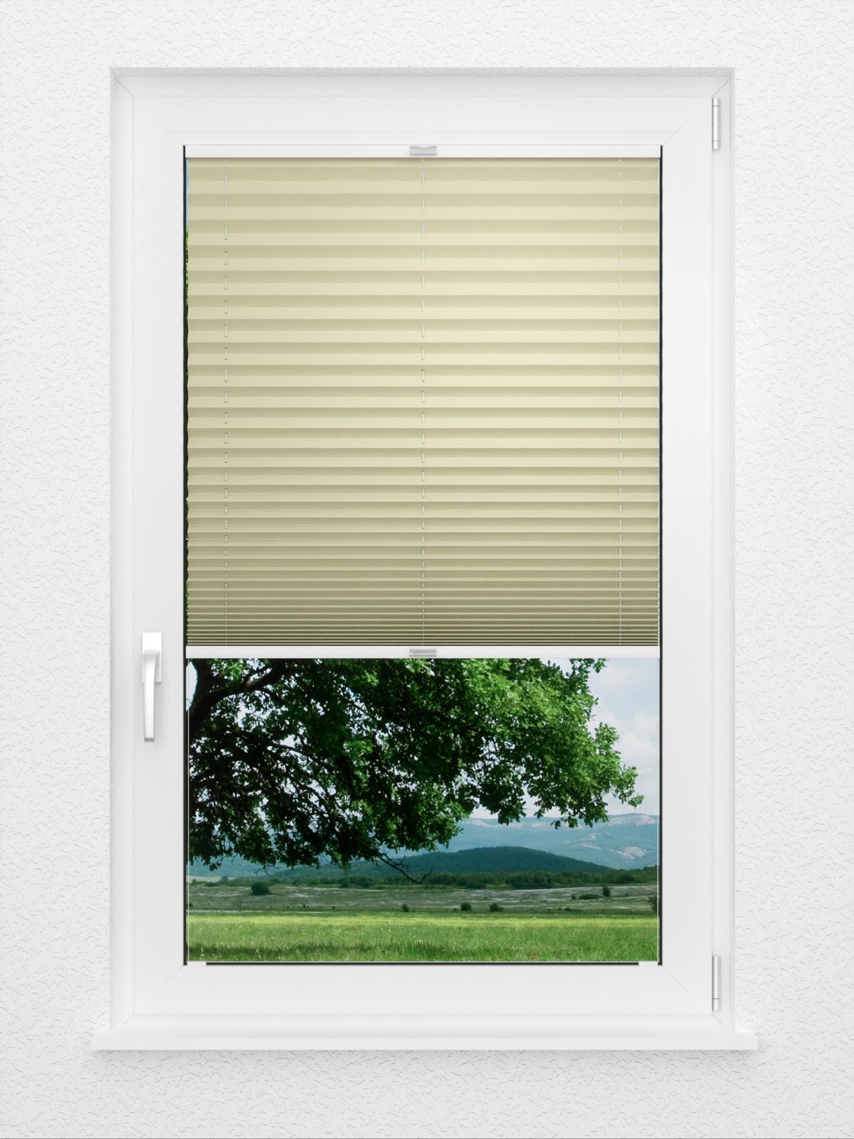 Detailansicht Plissee Krepp Dark Comfort 978vs