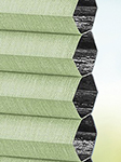 Stoff DUETTE® Elan Darkening fog green 3623