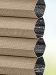 Stoff DUETTE® Unix Darkening tawny brown 4340