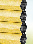 Stoff DUETTE® Unix Darkening yellow stone 4016
