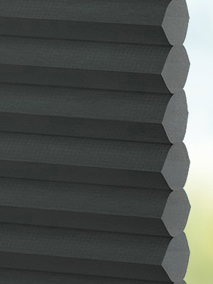 Stoff Plissee Ma&szlig;anfertigung DUETTE® Unix black 1858